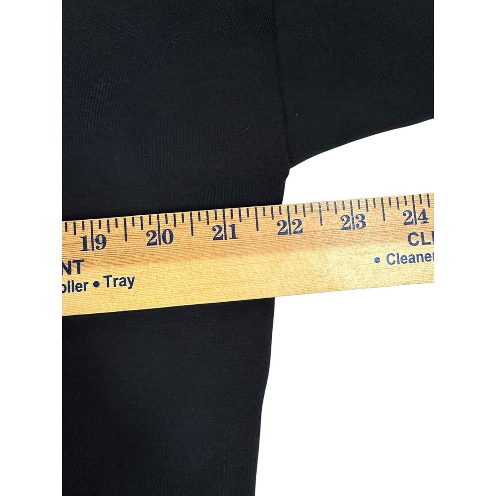 Spanx AirEssentials Boat Neck Long Sleeve Shirt S Black Spacer Fabric Relaxed - Picture 8 of 8
